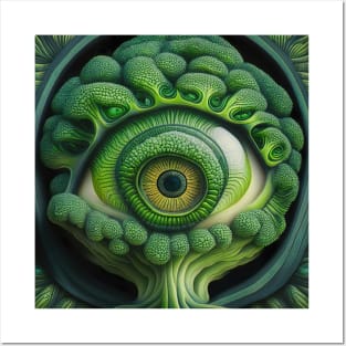 [AI Art] Eye Of Broccoli, Art Deco Style Posters and Art